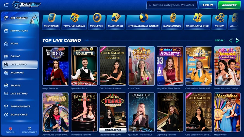 BassBet Casino - Suitable for Live Casino Titles