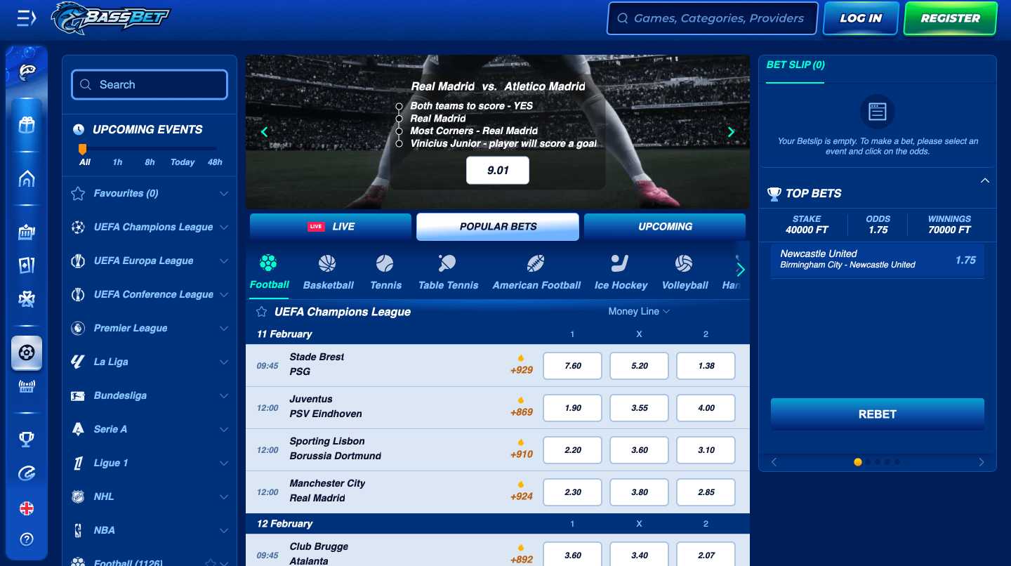 Bassbet Sports Betting